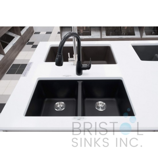 Virtuo Granite Double Undermount Equal Bowl Kitchen Sink