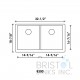 Virtuo Granite Double Undermount Equal Bowl Kitchen Sink