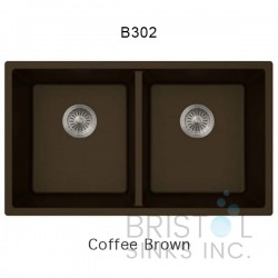 Virtuo Granite Double Undermount Equal Bowl Kitchen Sink