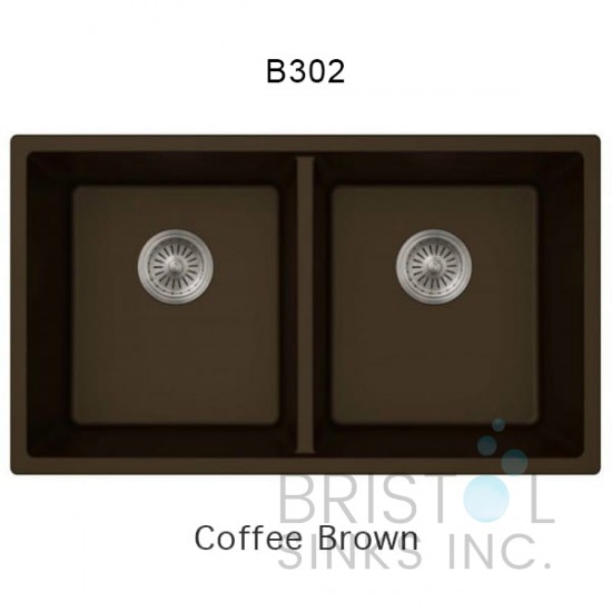 Virtuo Granite Double Undermount Equal Bowl Kitchen Sink Virtuo Granite Double Undermount Equal Bowl Kitchen Sink