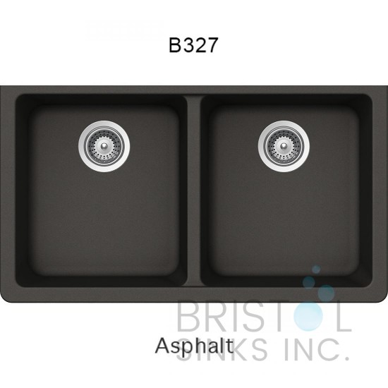 Virtuo Granite Double Undermount Equal Bowl Kitchen Sink