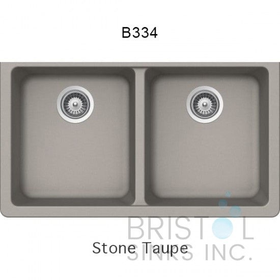 Virtuo Granite Double Undermount Equal Bowl Kitchen Sink
