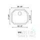 B705 Undermount Stainless Steel Single Bowl Kitchen Sink B705 Undermount Stainless Steel Single Bowl Kitchen Sink