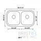 B411 Undermount Stainless Steel Double Bowl Kitchen Sink B411 Undermount Stainless Steel Double Bowl Kitchen Sink