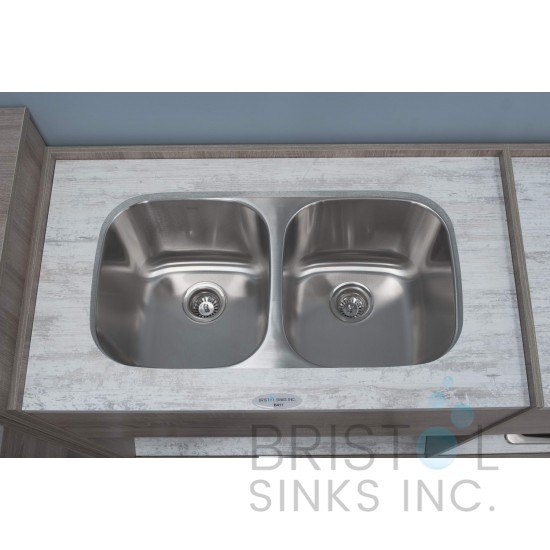 B411 Undermount Stainless Steel Double Bowl Kitchen Sink
