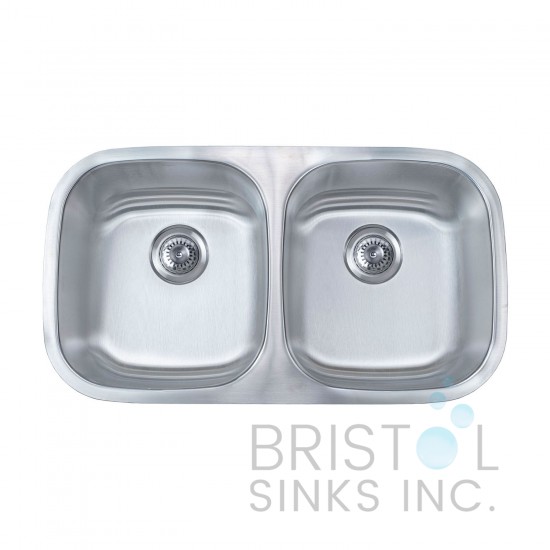 B411 Undermount Stainless Steel Double Bowl Kitchen Sink