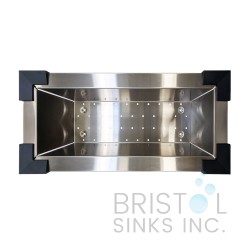 Zero Radius Stainless Steel Over the Sink Strainer - B900