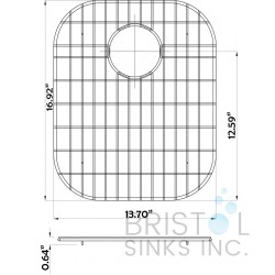BG802 - Stainless Steel Grid Large