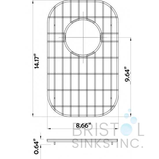 BG809 - Stainless Steel Grid Small BG809 - Stainless Steel Grid Small