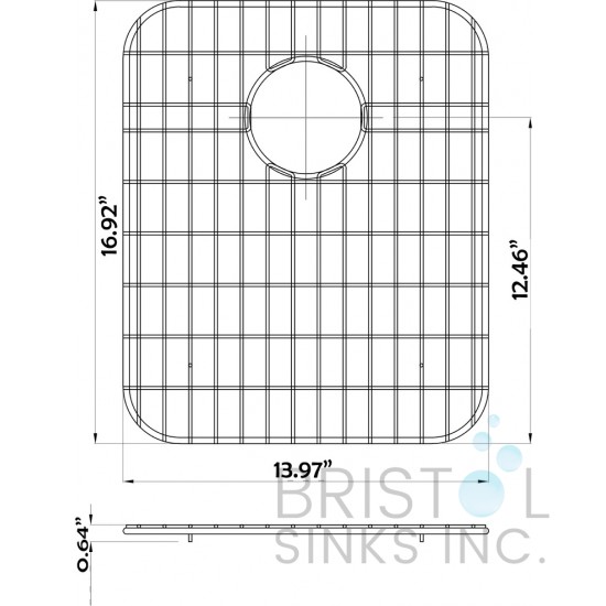 BG820 - Stainless Steel Grid Large