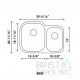 B802 Undermount Stainless Steel Double Bowl Kitchen Sink B802 Undermount Stainless Steel Double Bowl Kitchen Sink