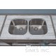 B805 Undermount Stainless Steel Double Bowl Kitchen Sink