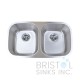 B805 Undermount Stainless Steel Double Bowl Kitchen Sink
