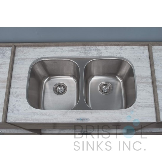 B811-8 Undermount Stainless Steel Double Bowl Kitchen Sink