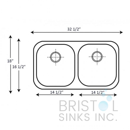 B811-8 Undermount Stainless Steel Double Bowl Kitchen Sink