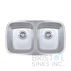 B811-8 Undermount Stainless Steel Double Bowl Kitchen Sink