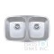 B811-8 Undermount Stainless Steel Double Bowl Kitchen Sink