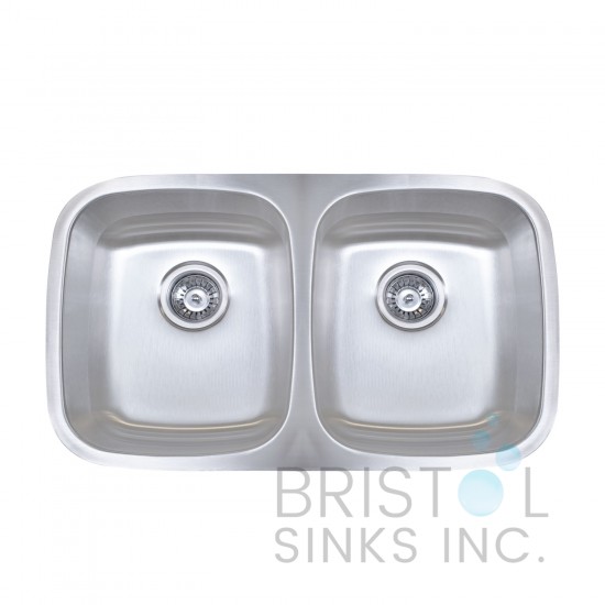 B811-8 Undermount Stainless Steel Double Bowl Kitchen Sink