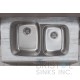 B814 Undermount Stainless Steel Double Bowl Kitchen Sink