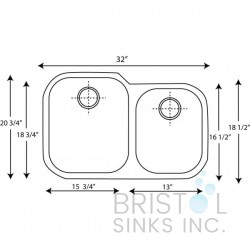 B814 Undermount Stainless Steel Double Bowl Kitchen Sink B814 Undermount Stainless Steel Double Bowl Kitchen Sink