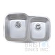 B814 Undermount Stainless Steel Double Bowl Kitchen Sink