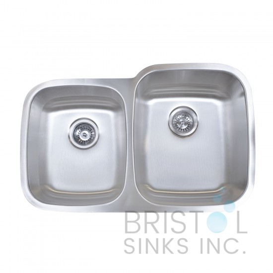 B814-R Undermount Stainless Steel Double Bowl Kitchen Sink