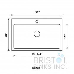 B1208 Drop-In Stainless Steel 1-Hole Single Bowl Kitchen Sink B1208 Drop-In Stainless Steel 1-Hole Single Bowl Kitchen Sink