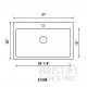 B1208 Drop-In Stainless Steel 1-Hole Single Bowl Kitchen Sink
