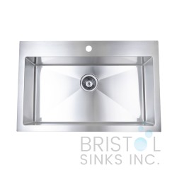 B1208 Drop-In Stainless Steel 1-Hole Single Bowl Kitchen Sink B1208 Drop-In Stainless Steel 1-Hole Single Bowl Kitchen Sink