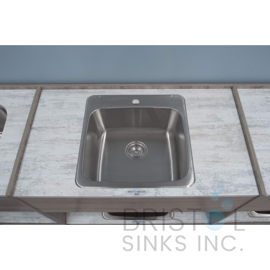 B201 Drop-In Stainless Steel 1-Hole Single Bowl Kitchen Sink