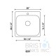B201 Drop-In Stainless Steel 1-Hole Single Bowl Kitchen Sink