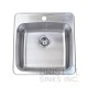 B201 Drop-In Stainless Steel 1-Hole Single Bowl Kitchen Sink