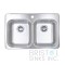 B211 Top-mount Stainless Steel 1-Hole Double Bowl Kitchen Sink