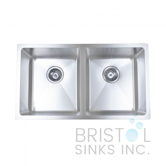 B1607 Undermount Stainless Steel Kitchen Sink 20 mm Corners