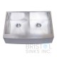 B925 Apron Front Farmhouse Kitchen Double Bowl Sink S. Steel B925 Apron Front Farmhouse Kitchen Double Bowl Sink S. Steel