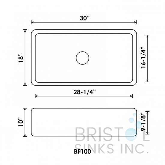 BF100 Fireclay Apron Farmhouse Kitchen Sink - CALL TO ORDER