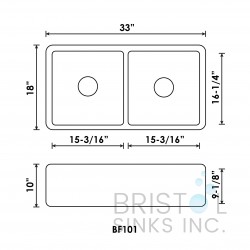 BF101 Fireclay Apron Farmhouse Kitchen Sink - CALL TO ORDER