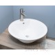 BV108 Vitreous China Above Counter Porcelain Circular Vessel Bathroom Sink