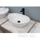 BV105 Vitreous China Above Counter Porcelain Oval Vessel Bathroom Sink