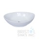 BV105 Vitreous China Above Counter Porcelain Oval Vessel Bathroom Sink