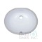 B600-W Vitreous China Oval Undermount Bathroom Sink