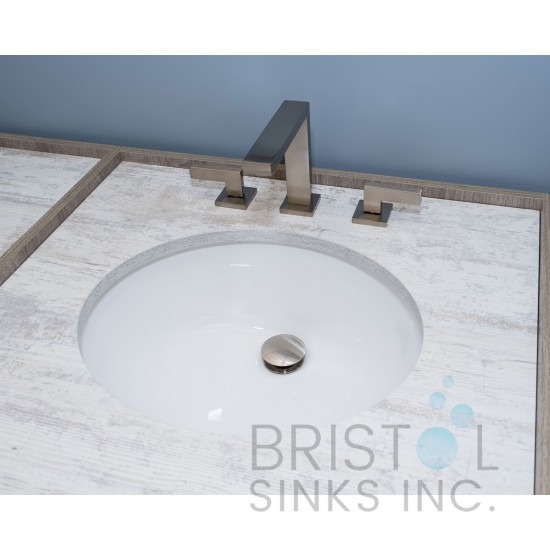 B601 Vitreous China Oval Undermount Bathroom Sink