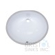 B601 Vitreous China Oval Undermount Bathroom Sink
