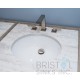 B601-SM Vitreous China Oval Undermount Bathroom Sink