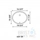 B601-SM Vitreous China Oval Undermount Bathroom Sink