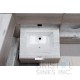 B604 Vitreous China Rectangular Undermount Bathroom Sink
