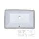 B604 Vitreous China Rectangular Undermount Bathroom Sink