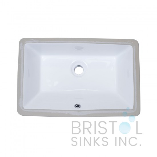 B604 Vitreous China Rectangular Undermount Bathroom Sink