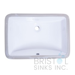 B606 Vitreous China Rectangular Undermount Bathroom Sink