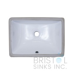 B608 Vitreous China Rectangular Undermount Bathroom Sink